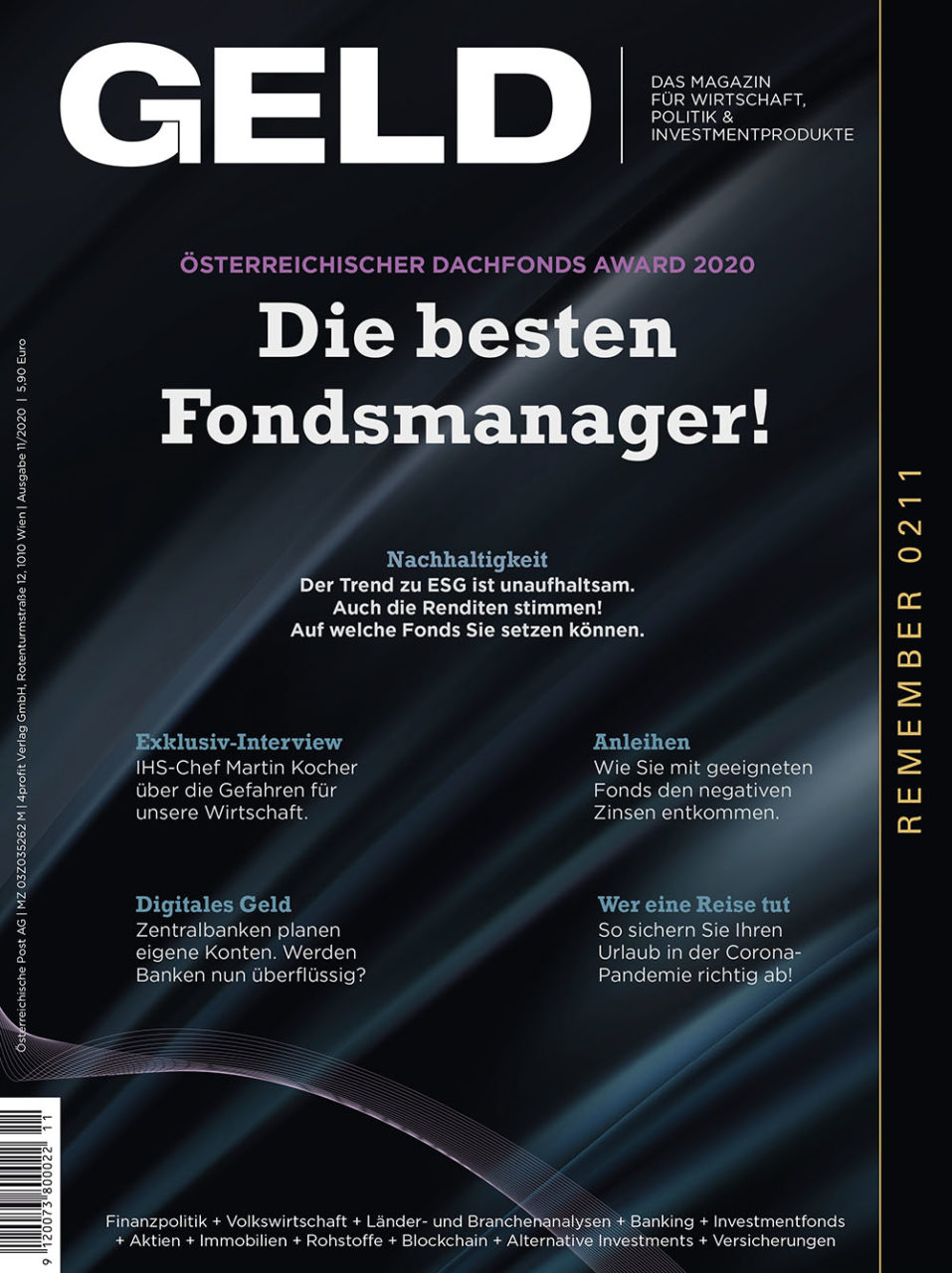 GELD-Magazin November 2020 cover2011 